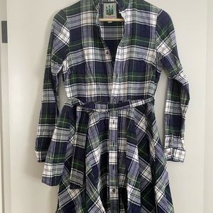 Flannel Dress with tie